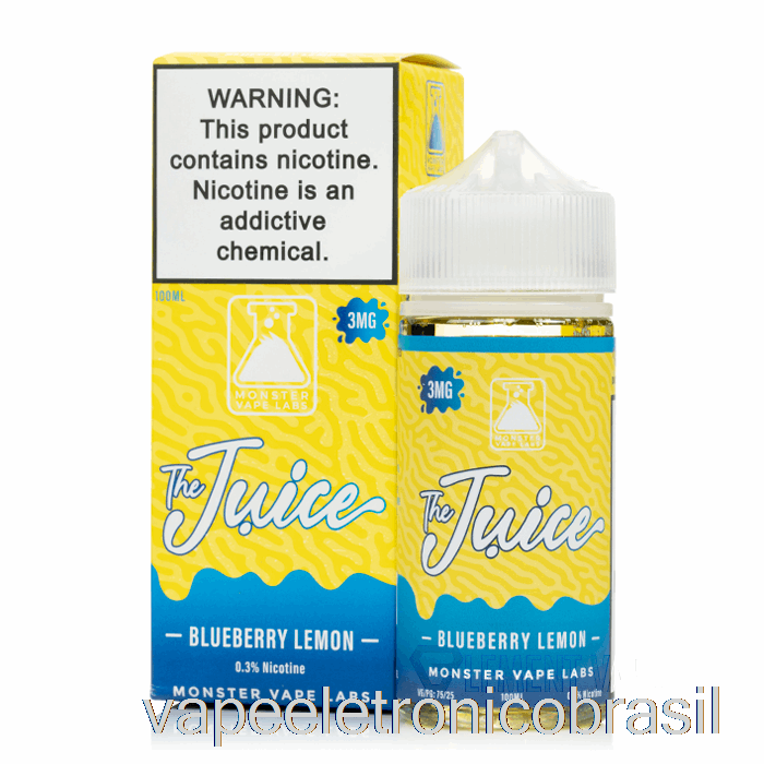 Vape Eletrônico Mirtilo Limão - O Suco - 100ml 3mg